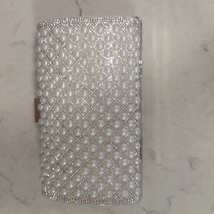 Pearl & Rhinestone clutch